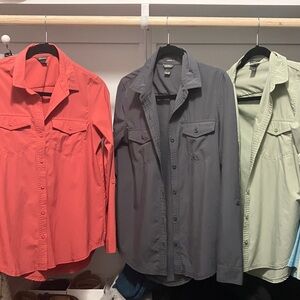 Three women Eddie Bauer shirts  extra small